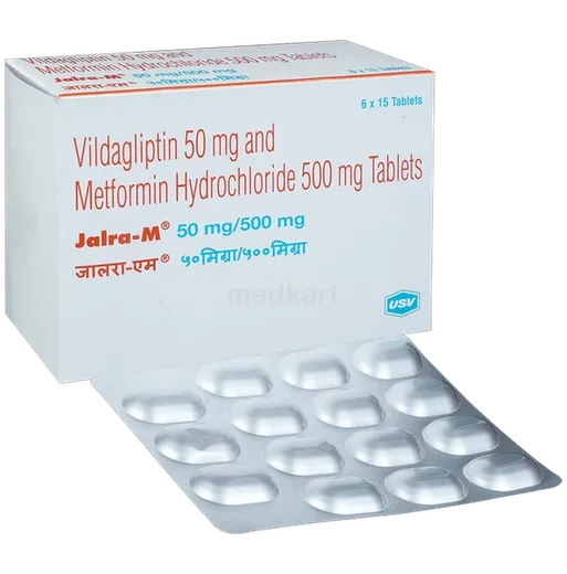 jalra m 50/500mg tablet 15's